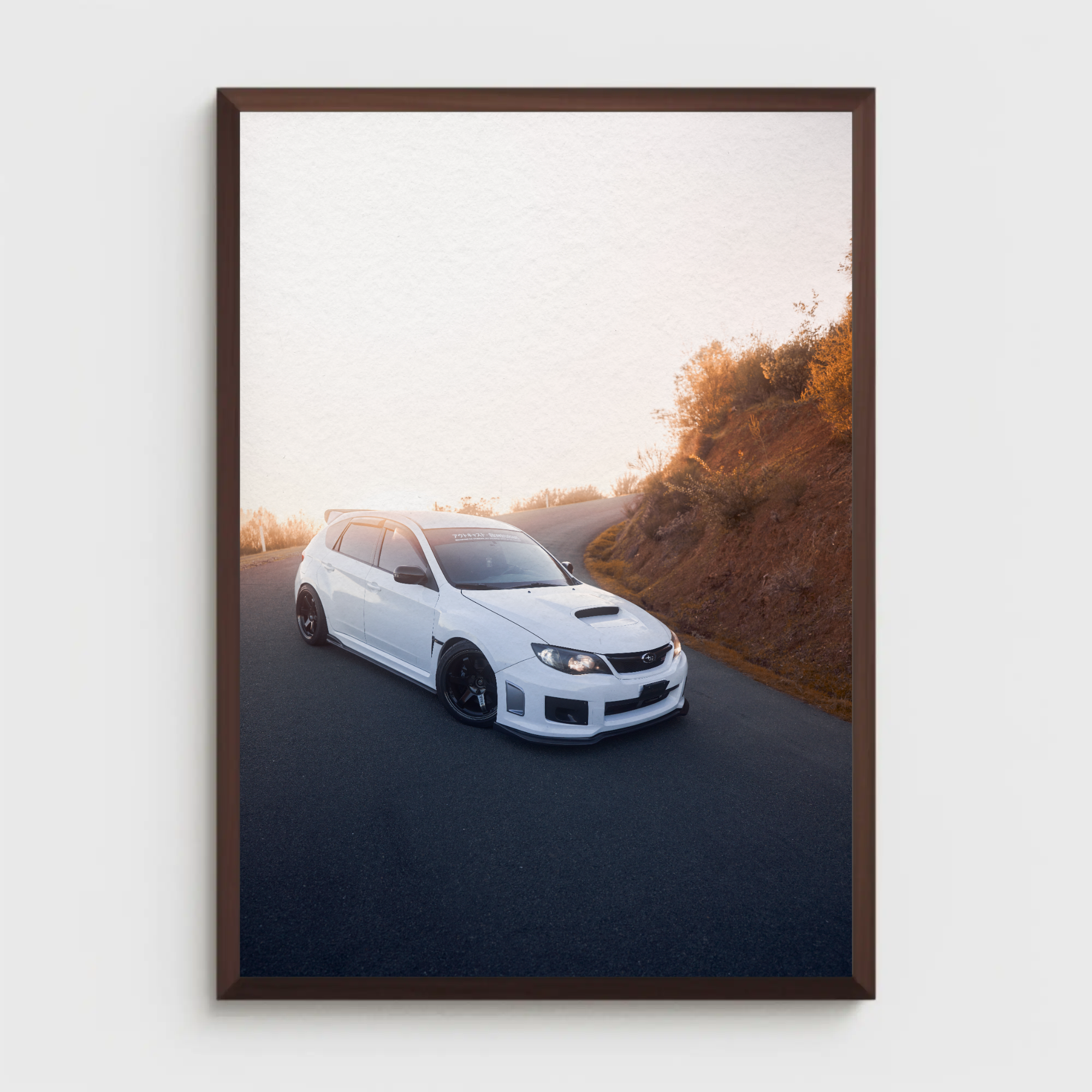 Subaru WRX STI Automotive Car Poster #005 - Throttle Designs