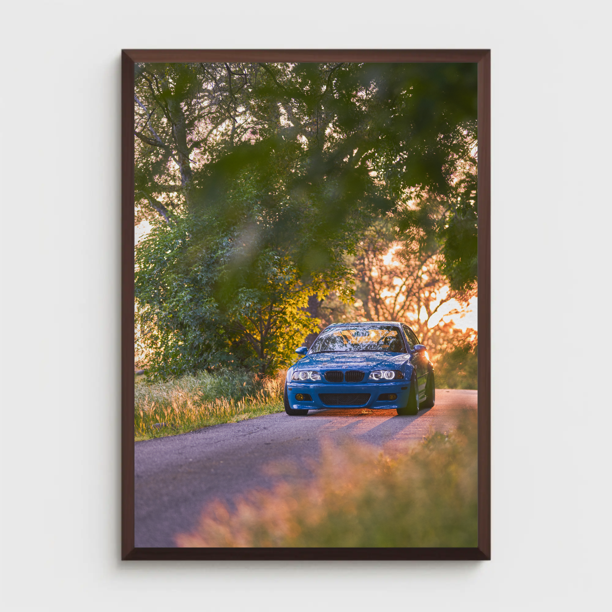 BMW E46 M3 Automotive Car Poster #005 - Throttle Designs