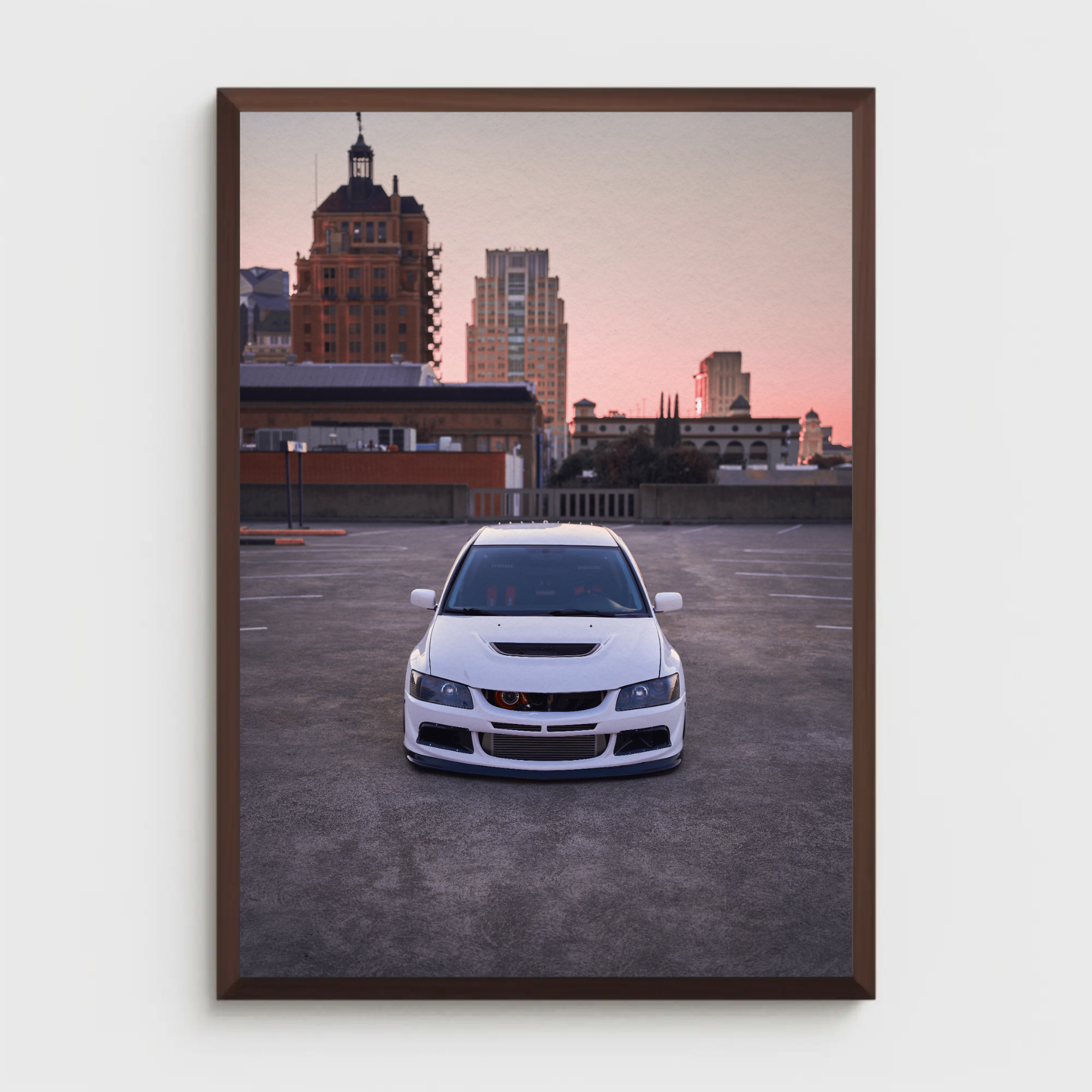 Mitsubishi Evo 8 Automotive Car Poster #008 - Throttle Designs