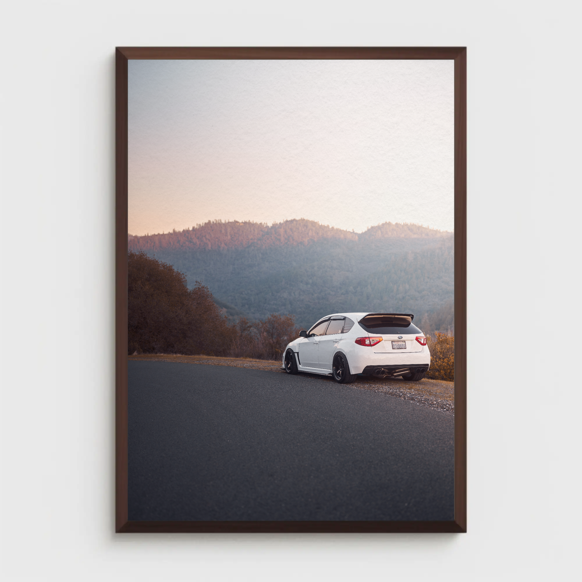 Subaru WRX STI Automotive Car Poster #008 - Throttle Designs