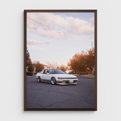 Nissan 240sx S13 Silvia Automotive Car Poster #002 - Throttle Designs