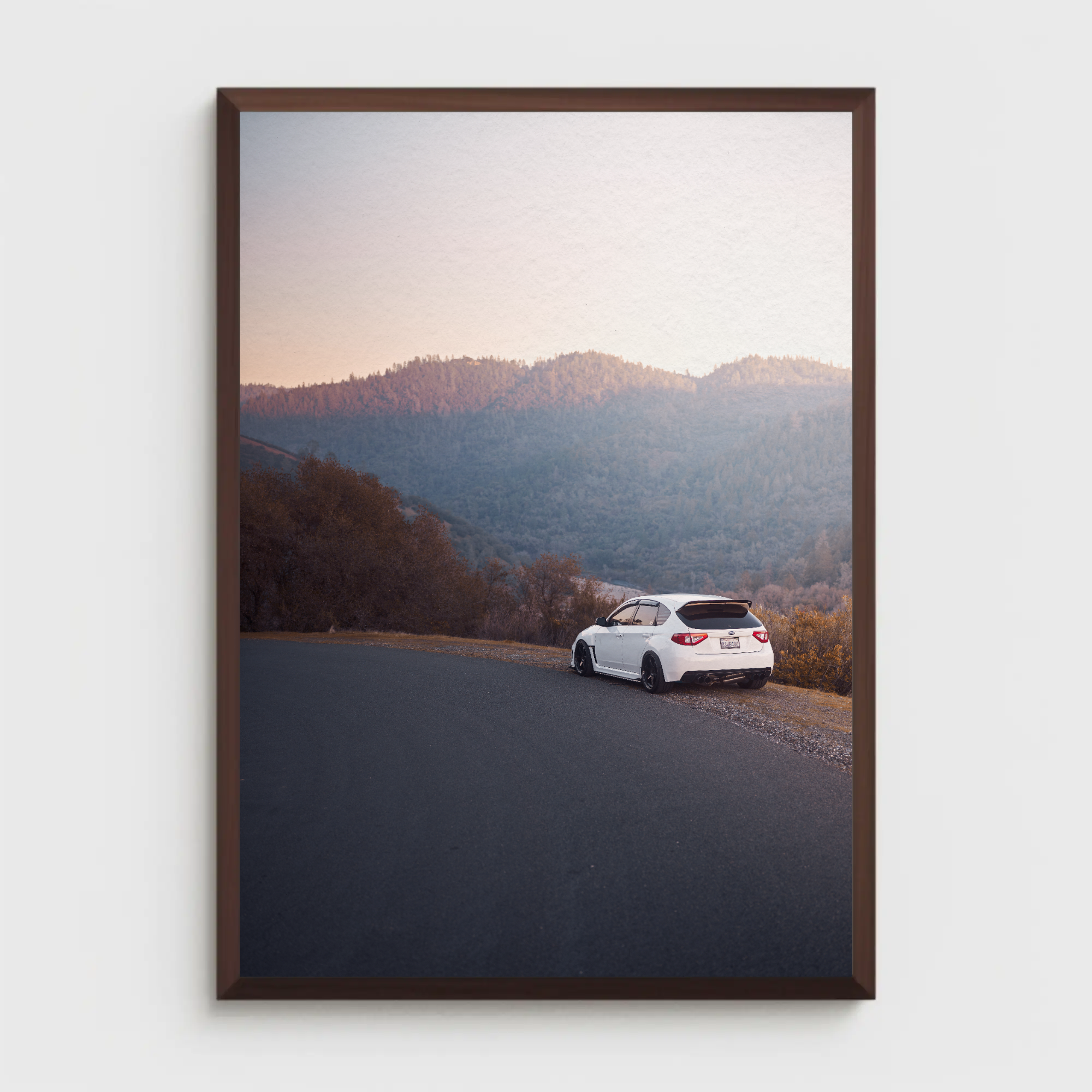 Subaru WRX STI Automotive Car Poster #009 - Throttle Designs