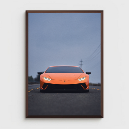 Lamborghini Huracan Automotive Car Poster #049 - Throttle Designs