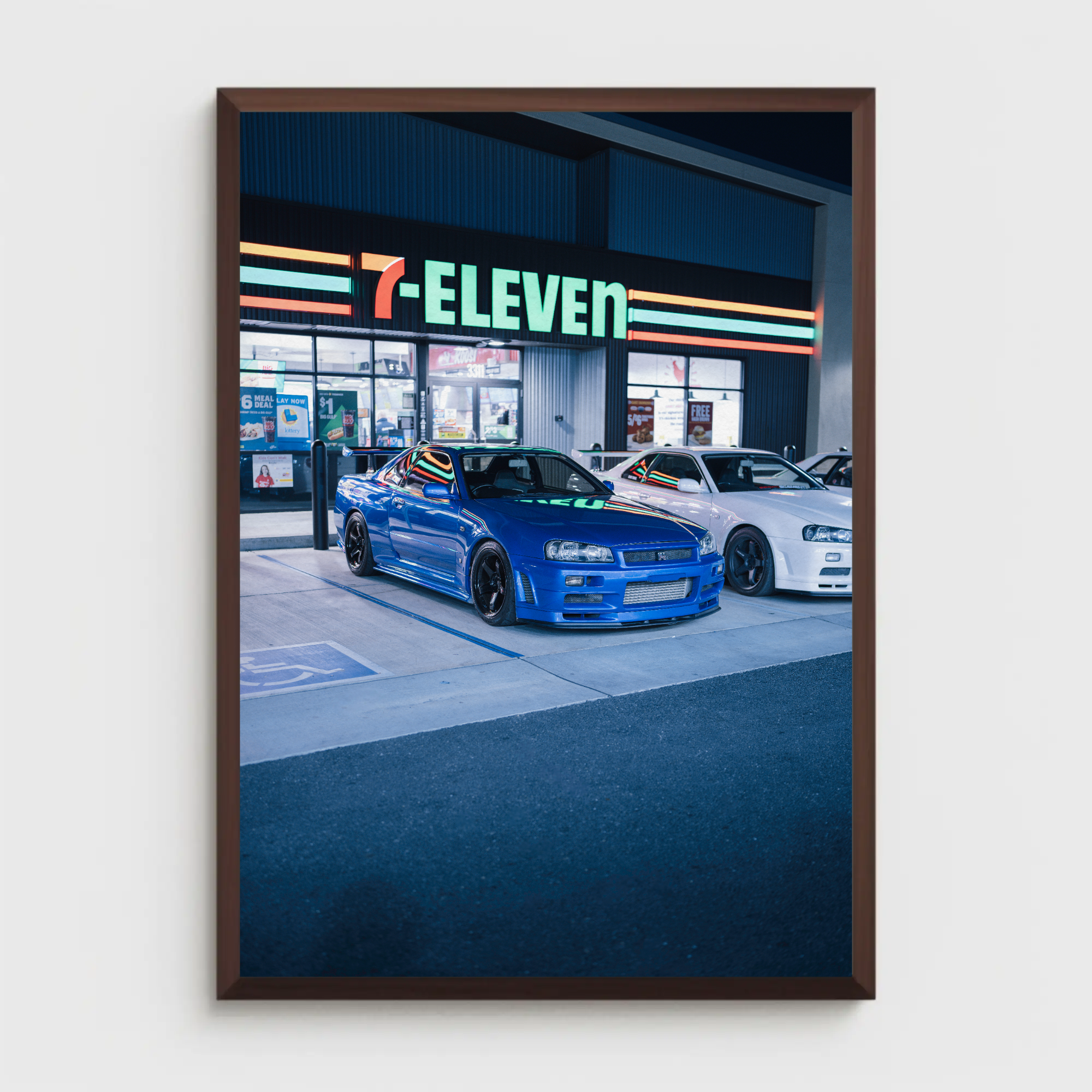 Nissan GTR R34 Skyline Automotive Car Poster #021 - Throttle Designs