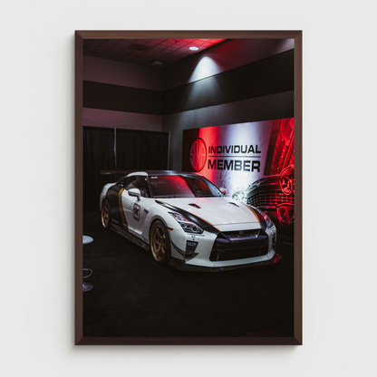 Nissan GTR R35 Automotive Car Poster #013 - Throttle Designs