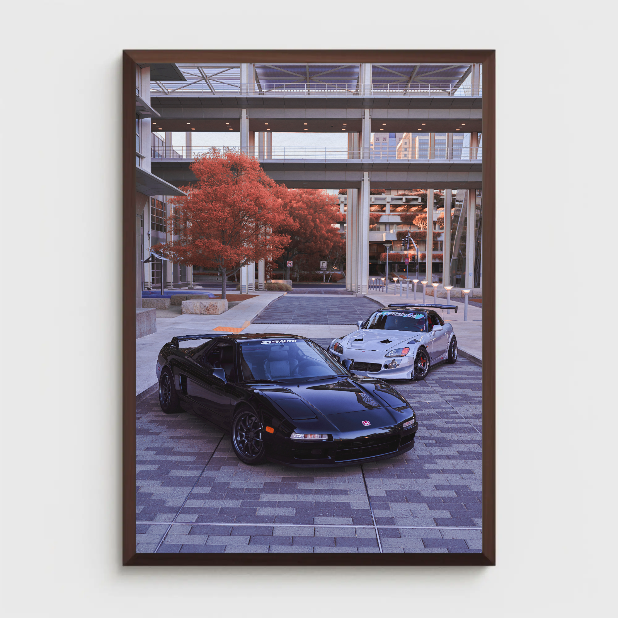 Acura NSX and Honda S2000 Automotive Car Poster #002 - Throttle Designs