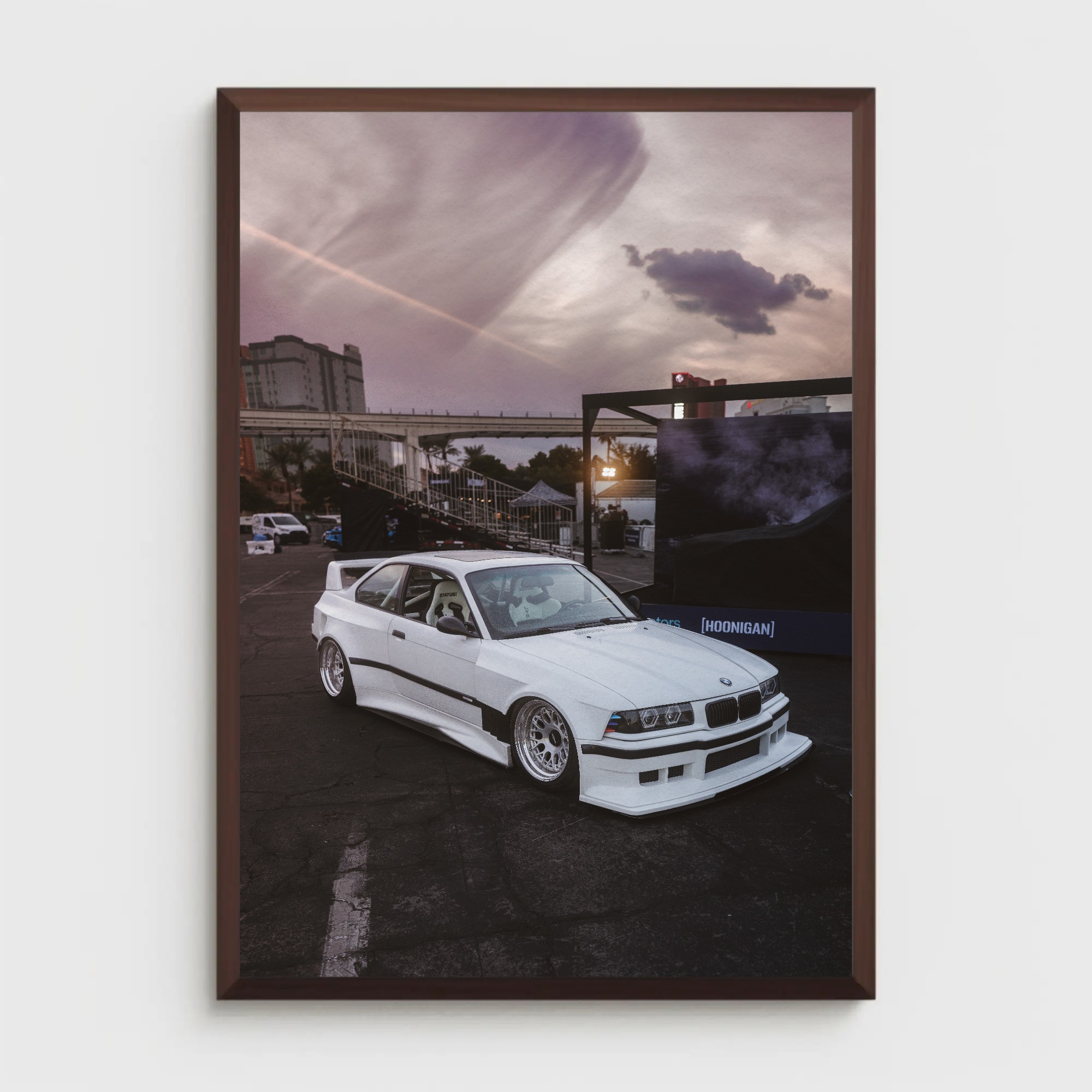 BMW E36 M3 Automotive Car Poster #004 - Throttle Designs