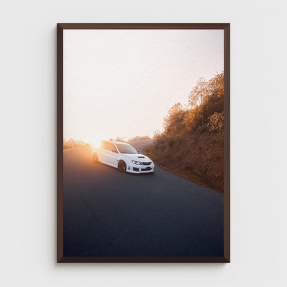 Subaru WRX STI Automotive Car Poster #004 - Throttle Designs