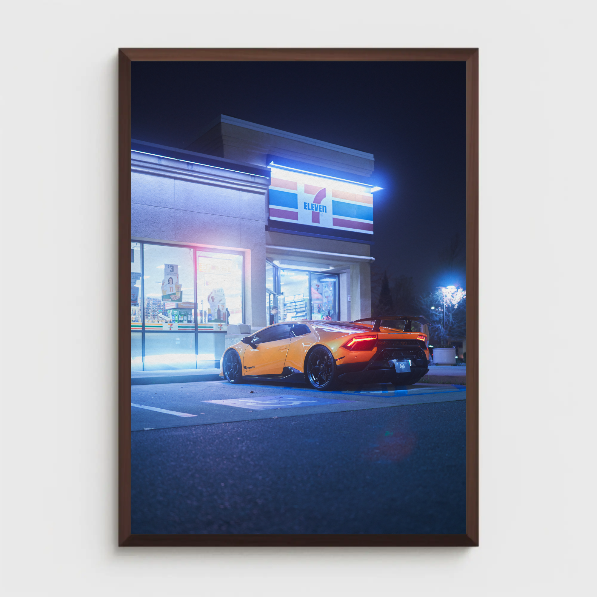 Lamborghini Huracan Automotive Car Poster #023 - Throttle Designs