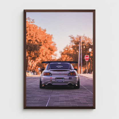 Honda S2000 Automotive Car Poster #017 - Throttle Designs