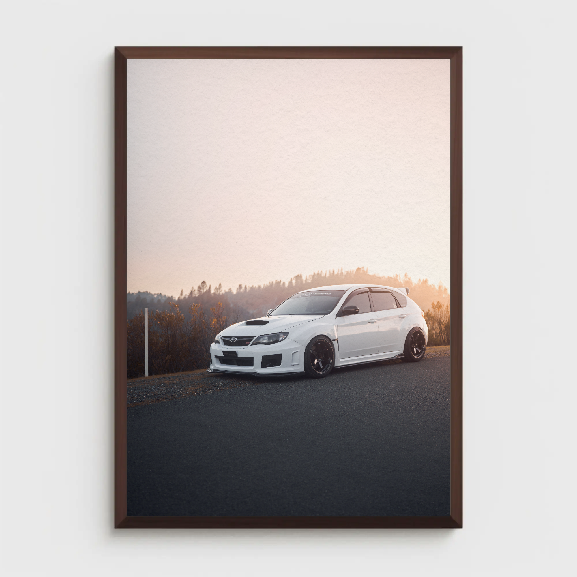 Subaru WRX STI Automotive Car Poster #007 - Throttle Designs