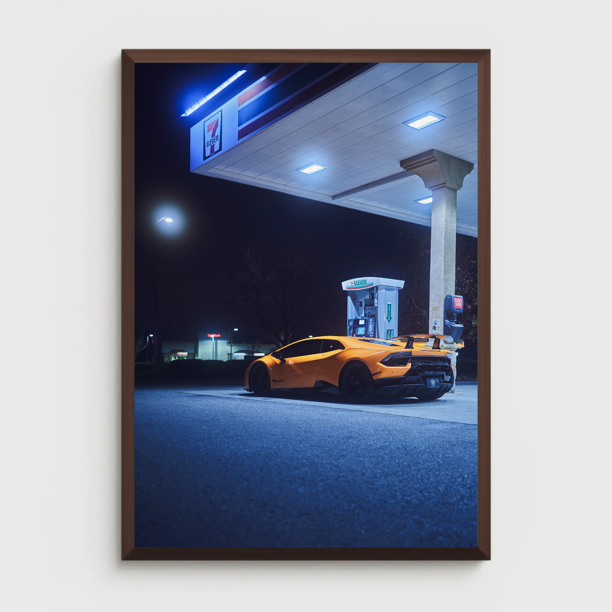 Lamborghini Huracan Automotive Car Poster #036 - Throttle Designs