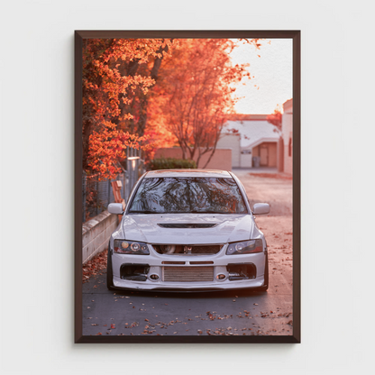 Mitsubishi Evo 8 Automotive Car Poster #005 - Throttle Designs