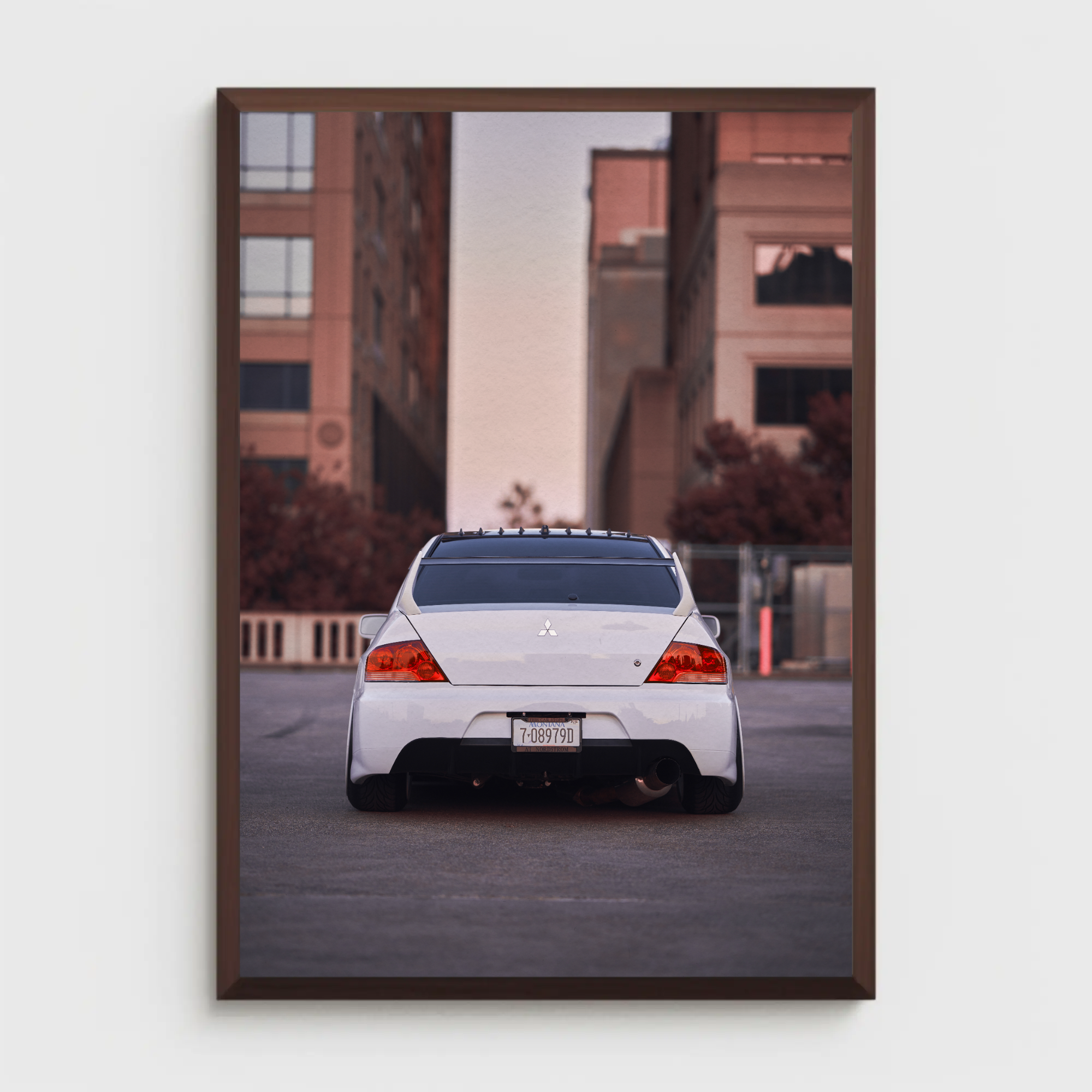 Mitsubishi Evo 8 Automotive Car Poster #017 - Throttle Designs