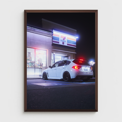 Subaru WRX STI Automotive Car Poster #014 - Throttle Designs