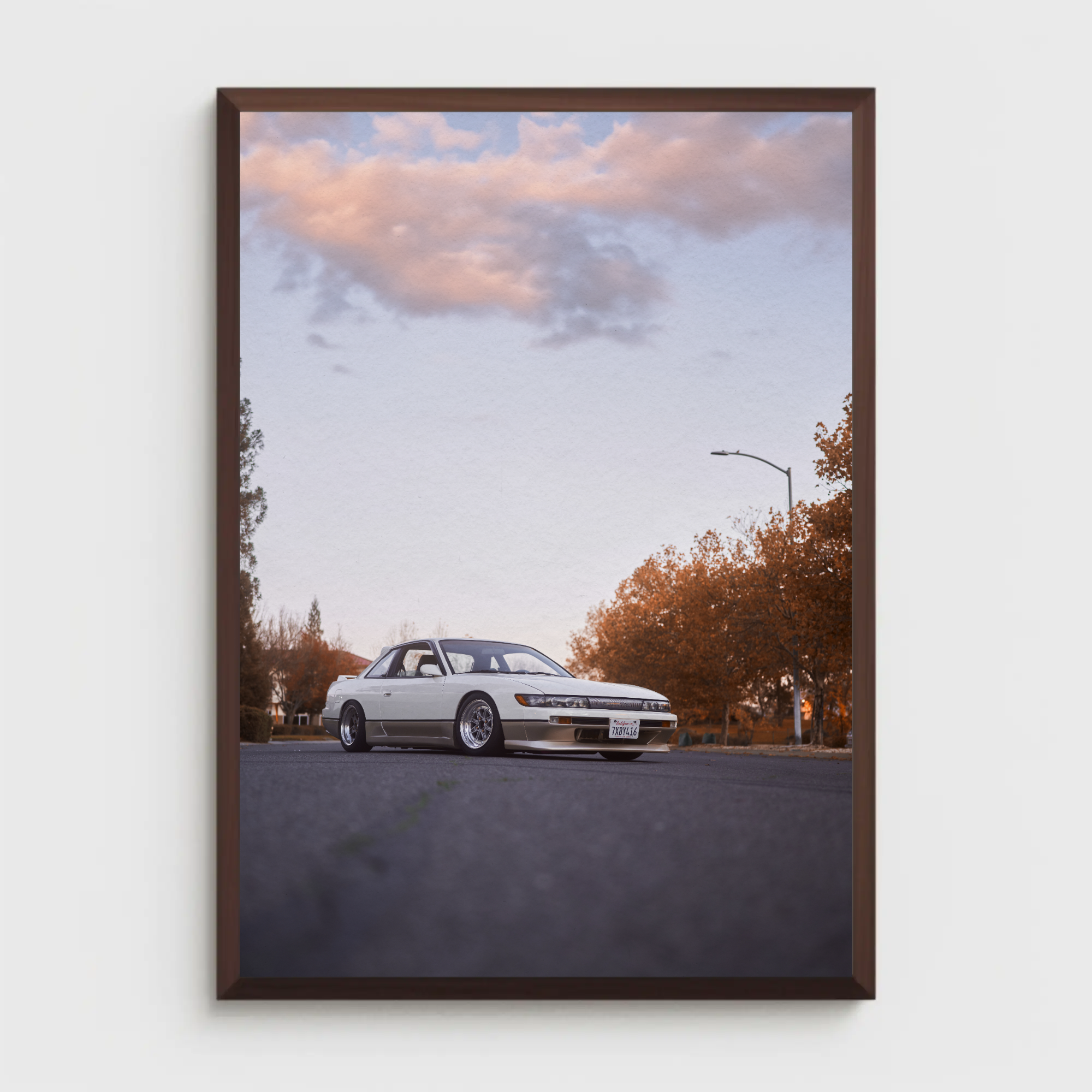 Nissan 240sx S13 Silvia Automotive Car Poster #001 - Throttle Designs