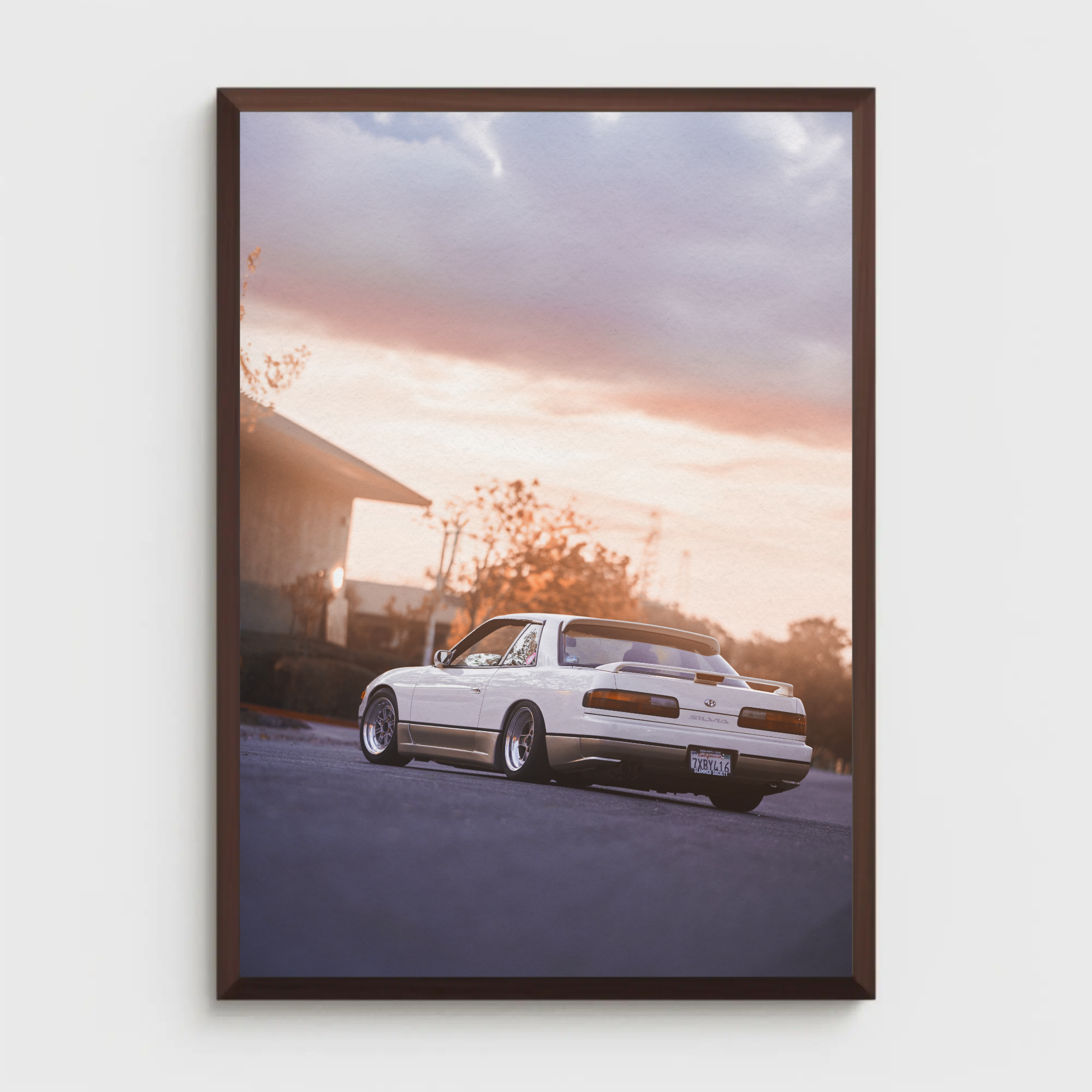 Nissan 240sx S13 Silvia Automotive Car Poster #003 - Throttle Designs