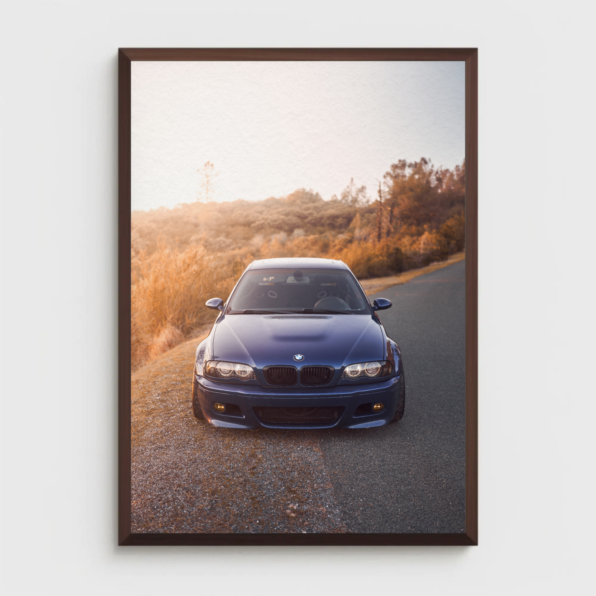 BMW E46 M3 Automotive Car Poster #002 - Throttle Designs