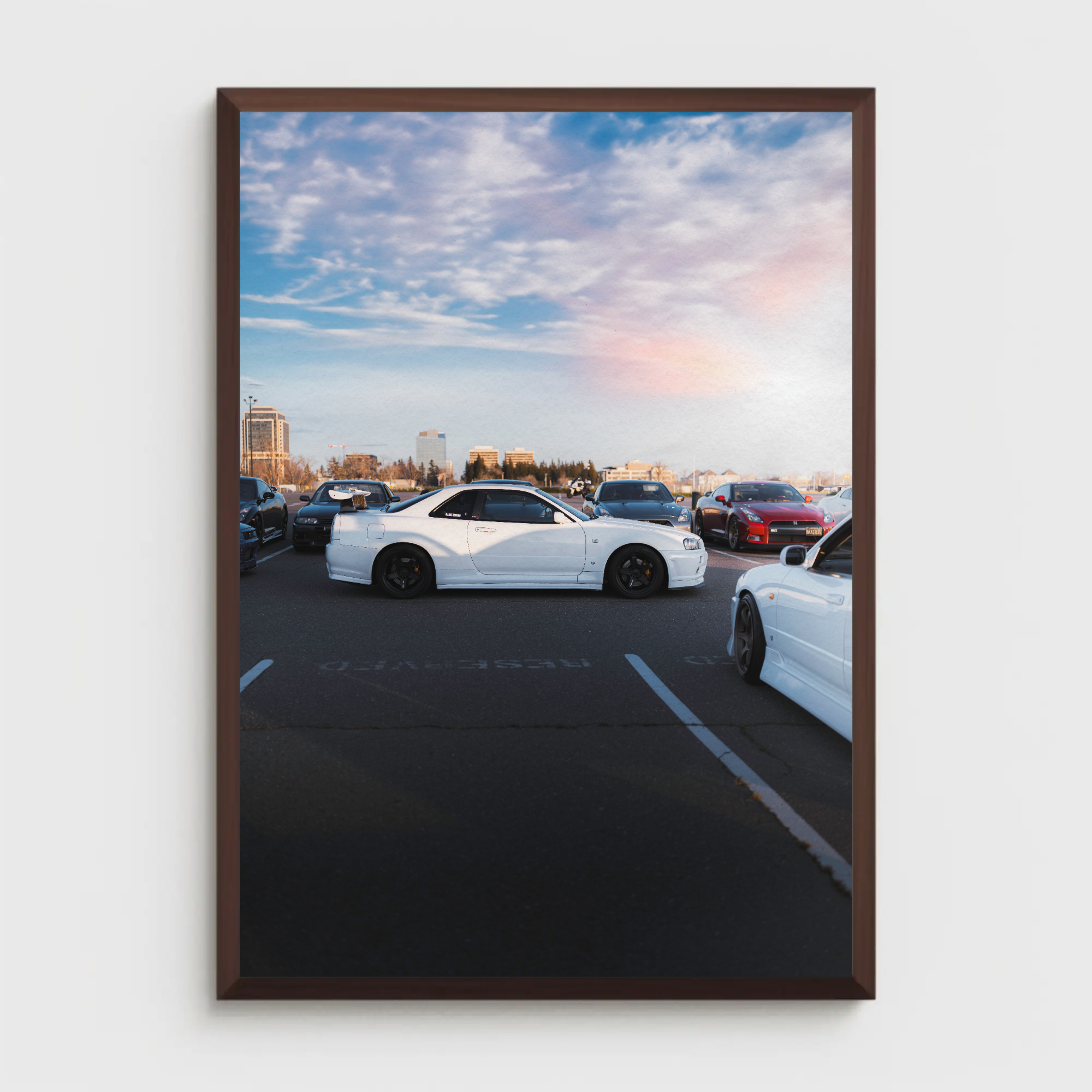 Nissan GTR R34 Skyline Automotive Car Poster #022 - Throttle Designs