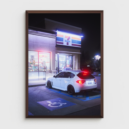 Subaru WRX STI Automotive Car Poster #015 - Throttle Designs