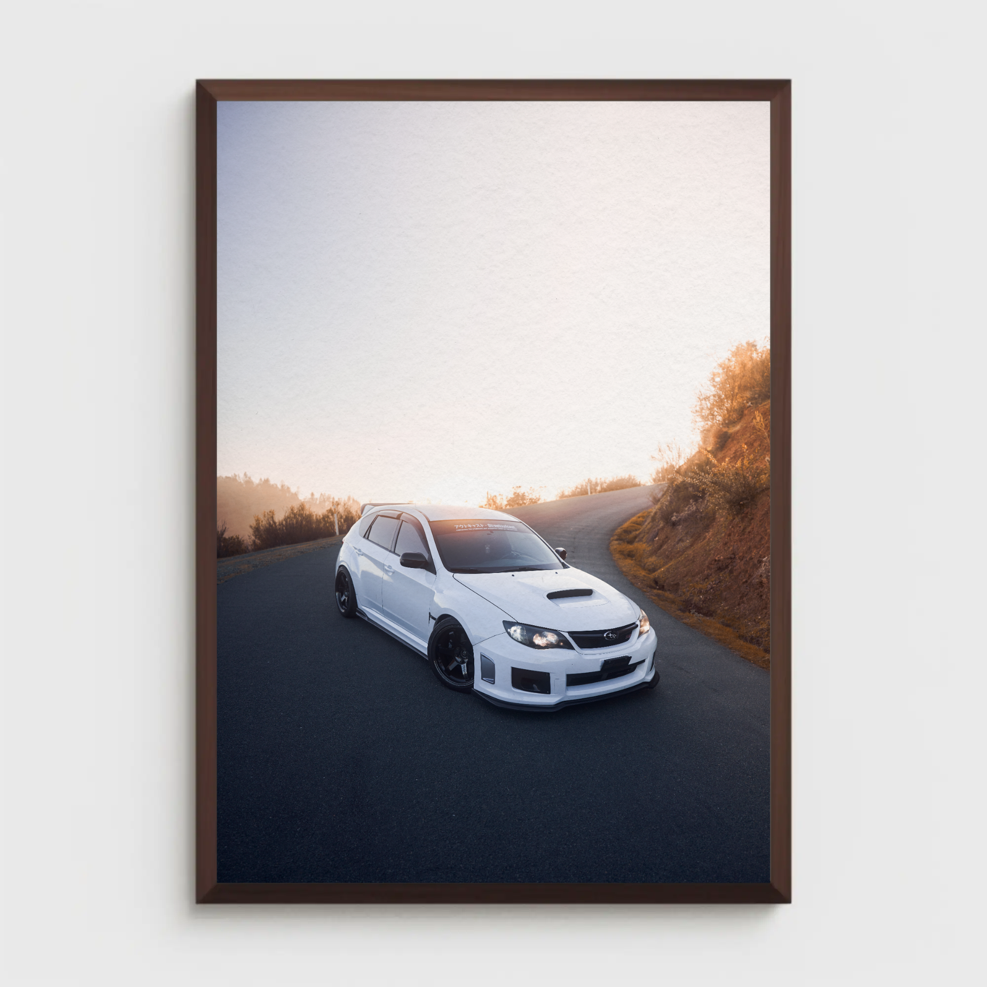 Subaru WRX STI Automotive Car Poster #003 - Throttle Designs