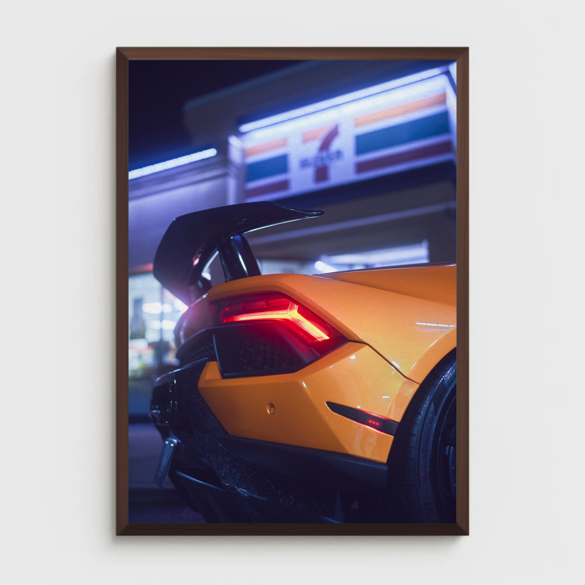 Lamborghini Huracan Automotive Car Poster #031 - Throttle Designs