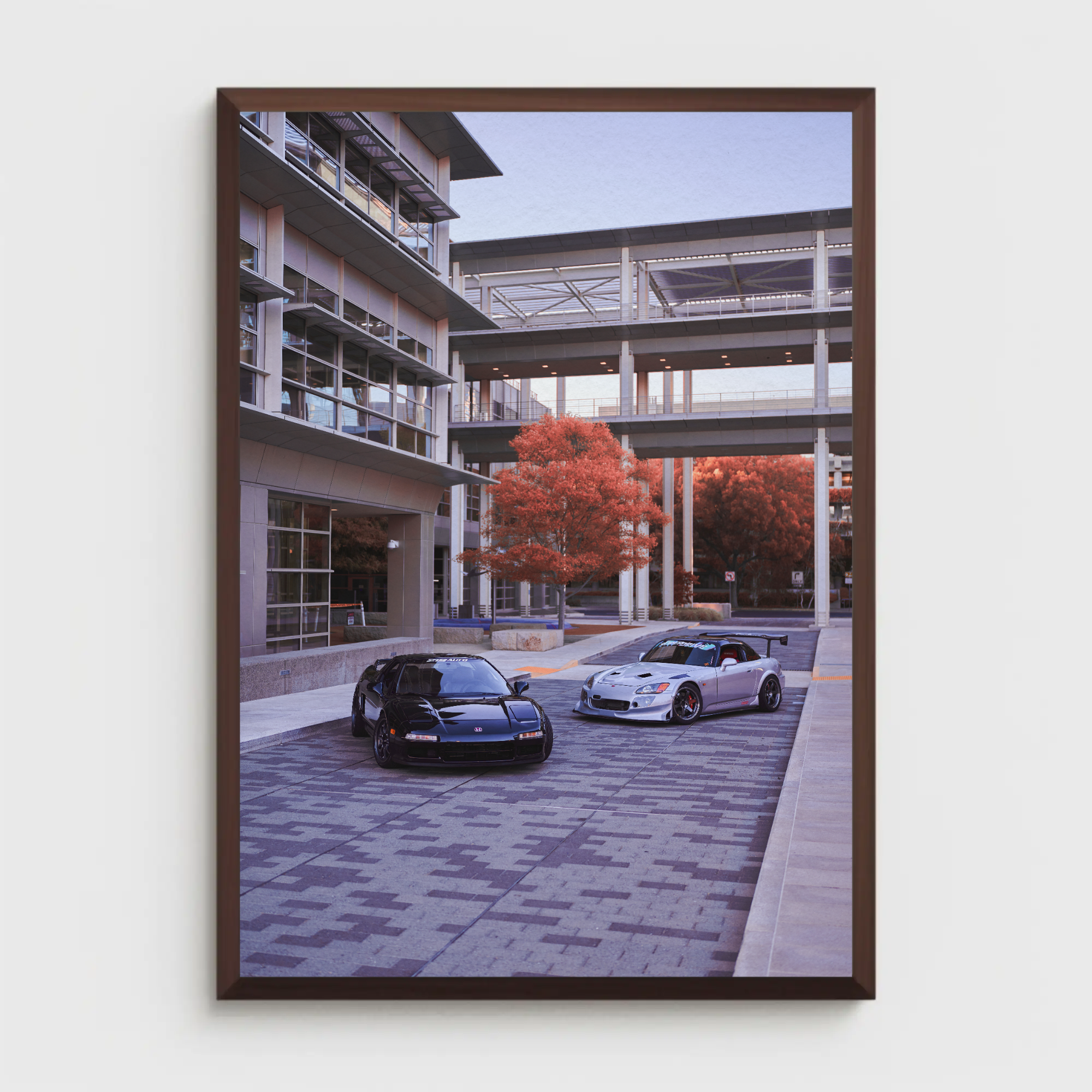 Acura NSX and Honda S2000 Automotive Car Poster #001 - Throttle Designs