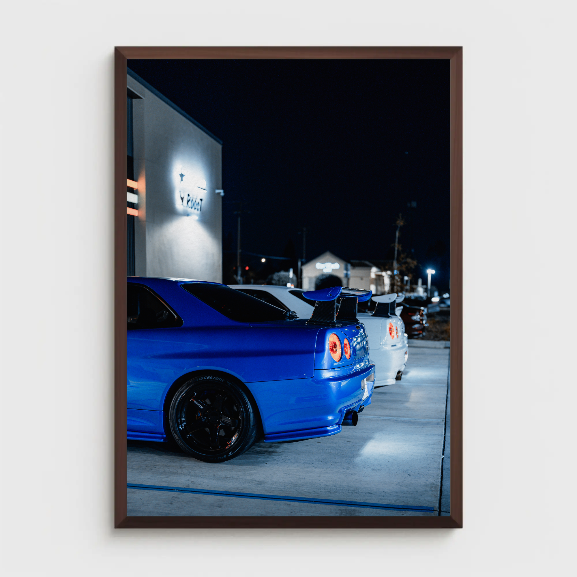 Nissan GTR R34 Skyline Automotive Car Poster #013 - Throttle Designs