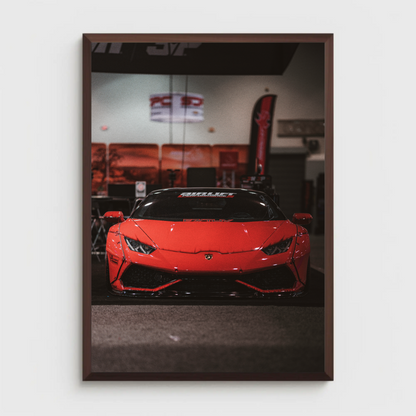 Lamborghini Huracan Automotive Car Poster #054 - Throttle Designs