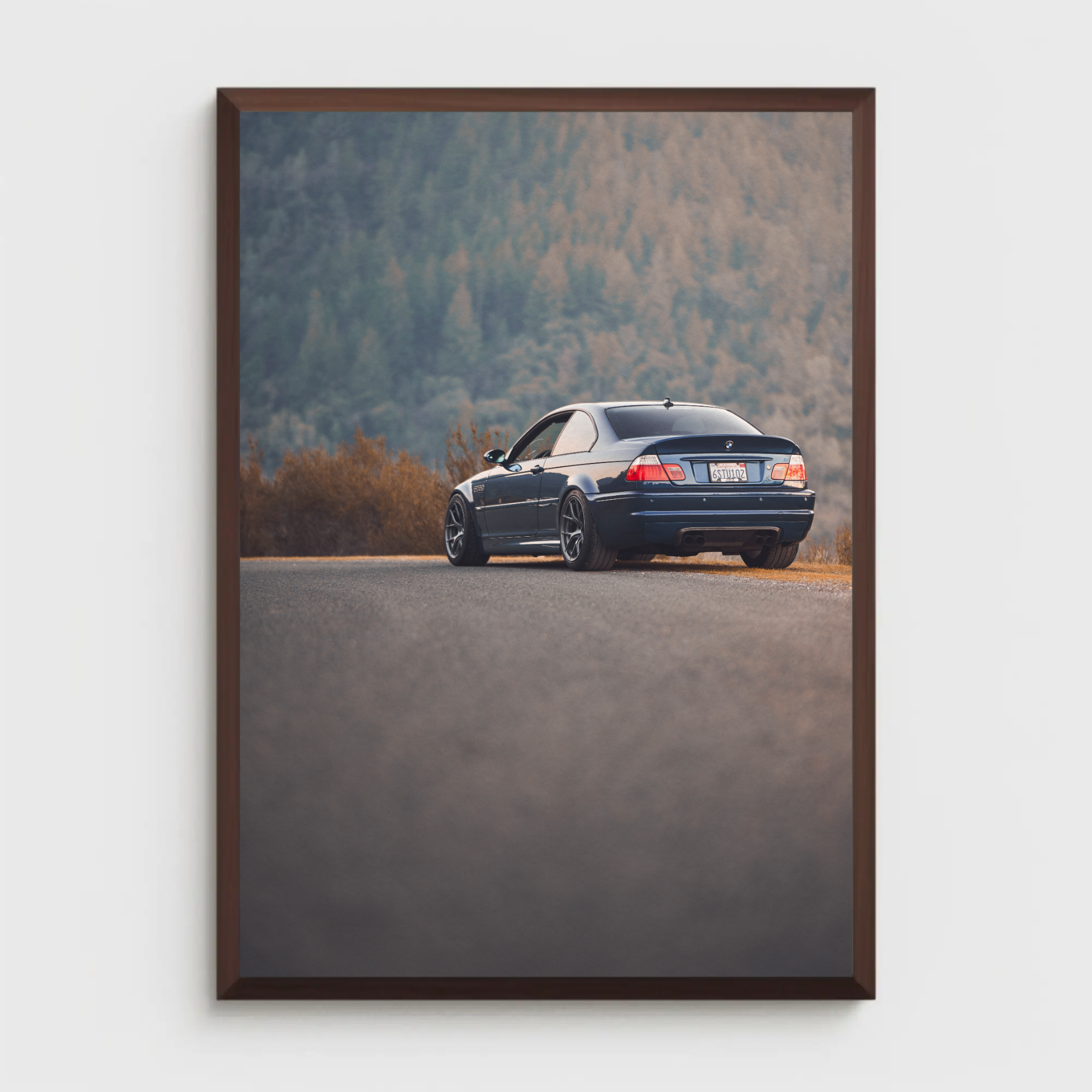 BMW E46 M3 Automotive Car Poster #003 - Throttle Designs