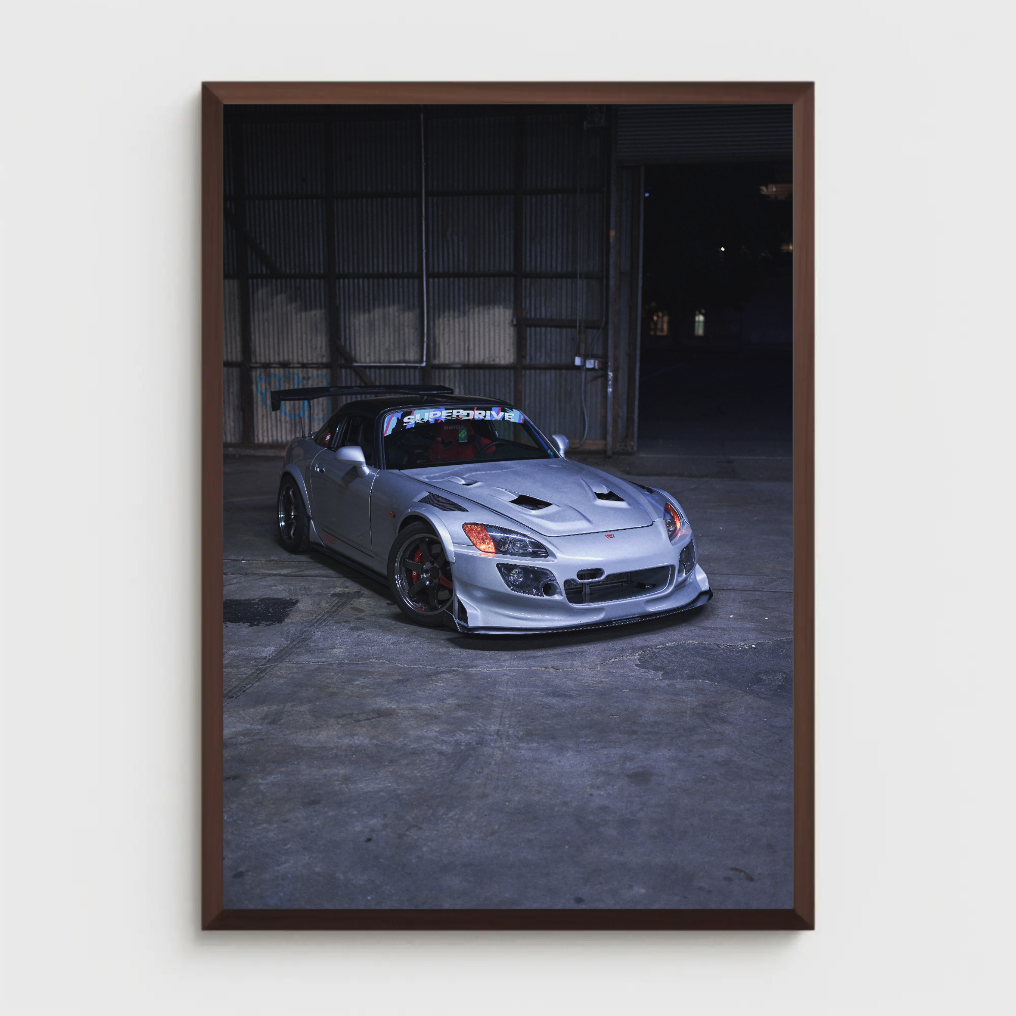 Honda S2000 Automotive Car Poster #020 - Throttle Designs