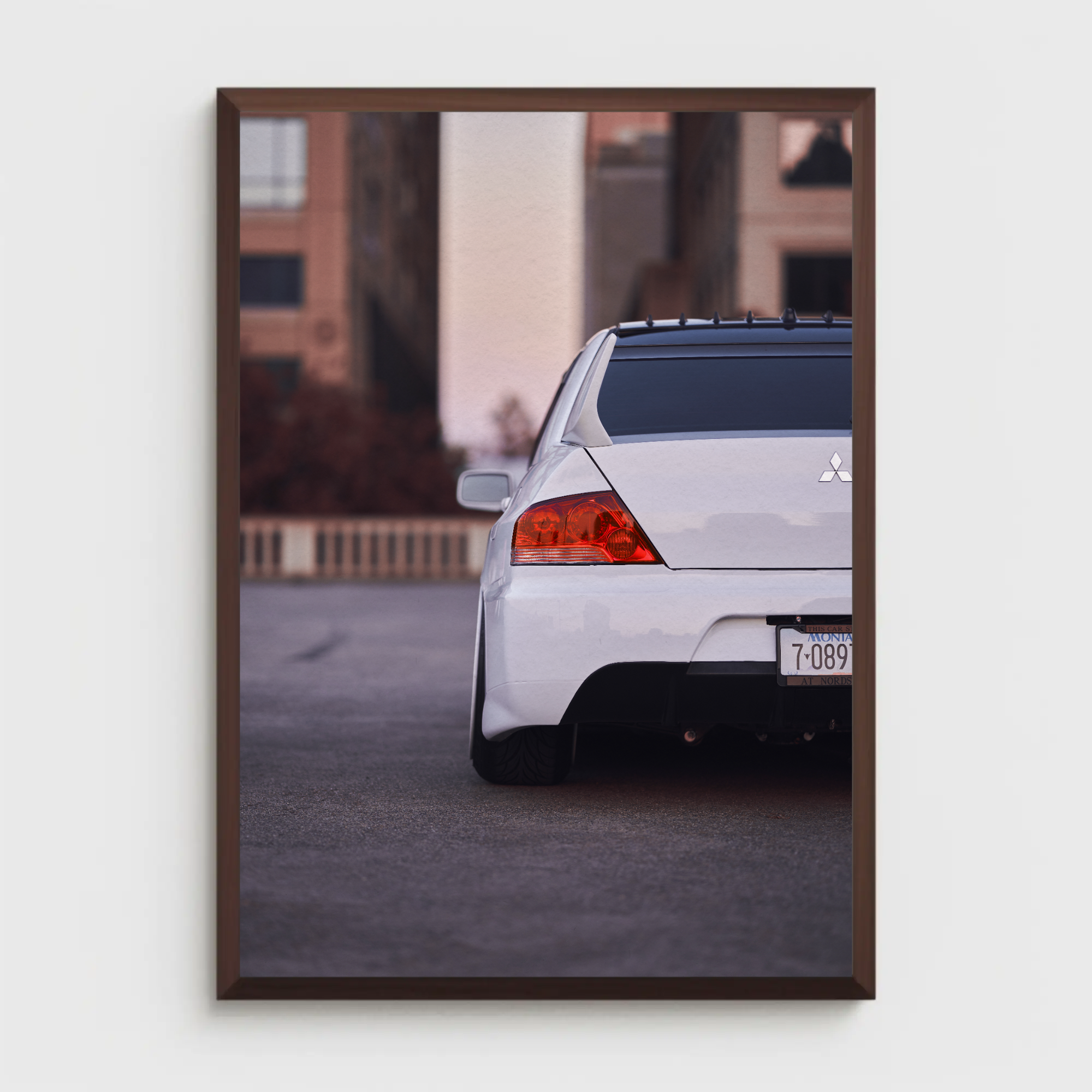 Mitsubishi Evo 8 Automotive Car Poster #018 - Throttle Designs