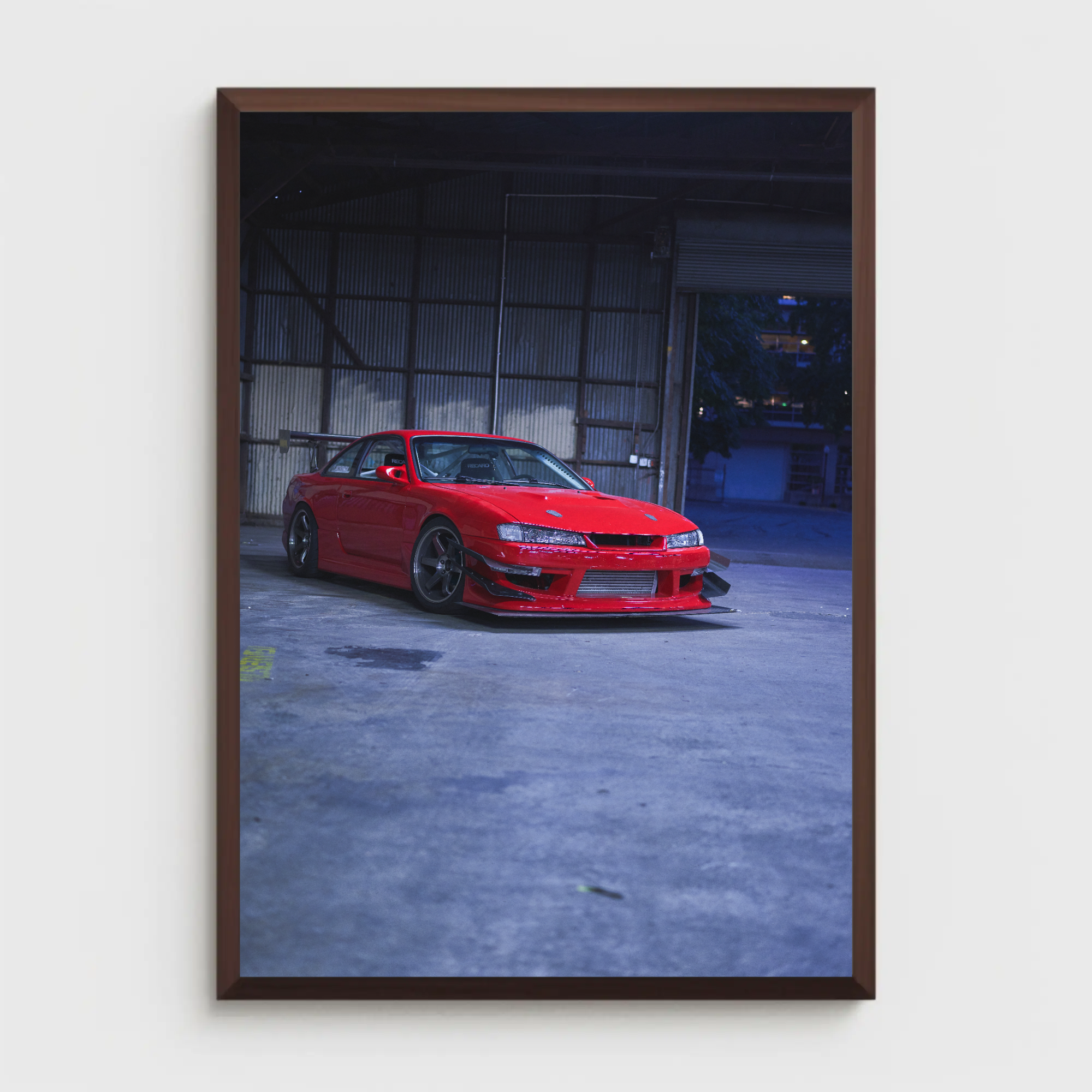 Nissan 240sx S14 Kouki Automotive Car Poster #003 - Throttle Designs