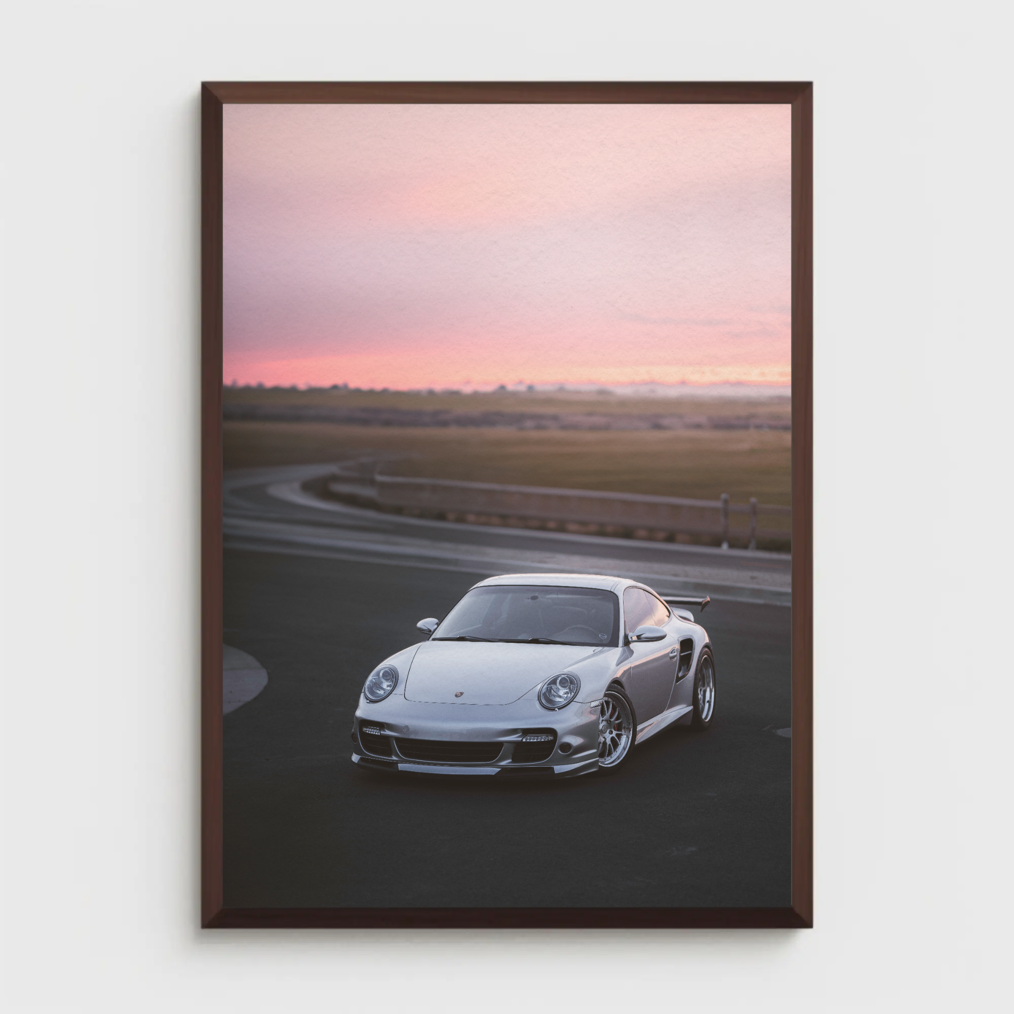 Porsche 911 Turbo Automotive Car Poster #002 - Throttle Designs