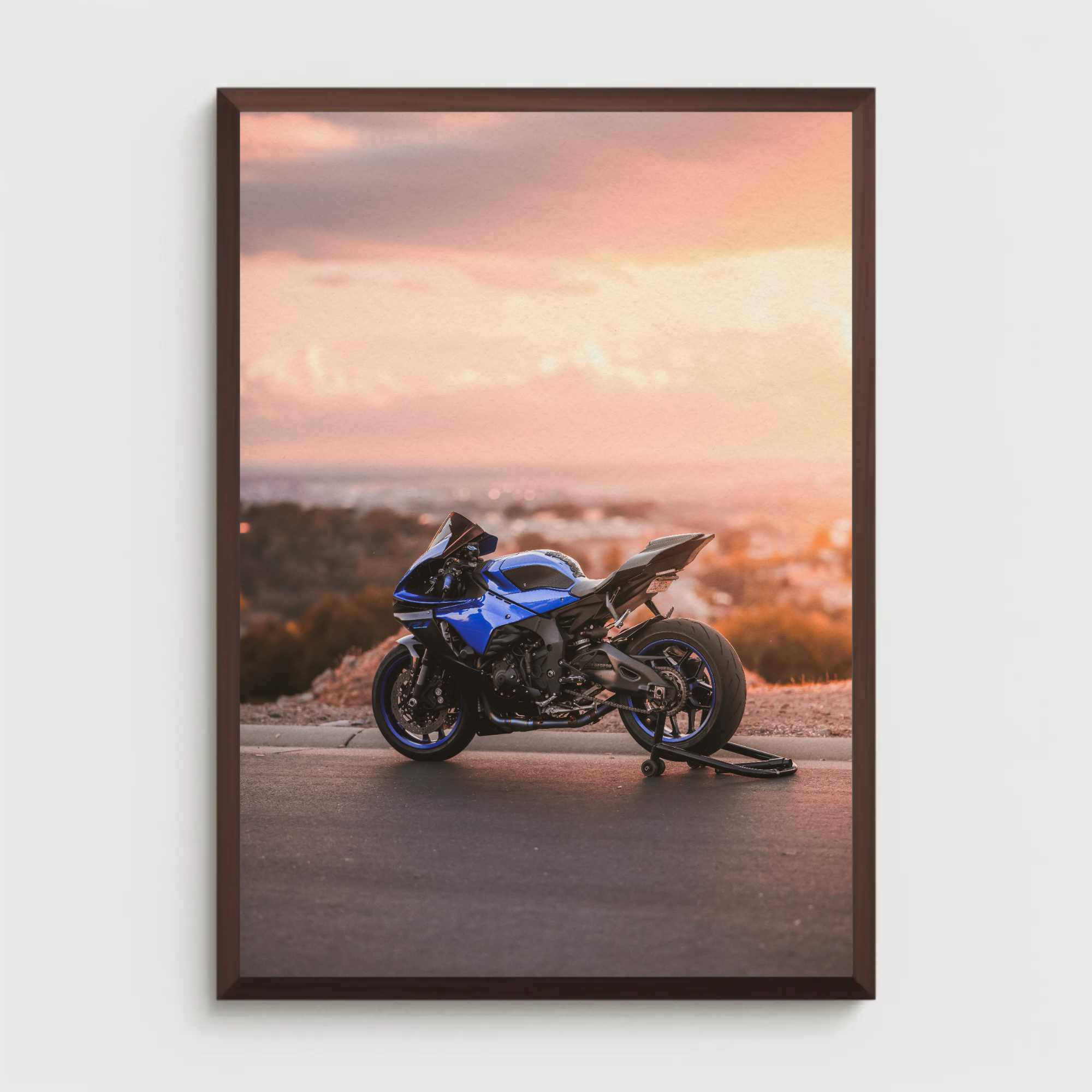 Yamaha R1 Motorcycle Poster #004 - Throttle Designs