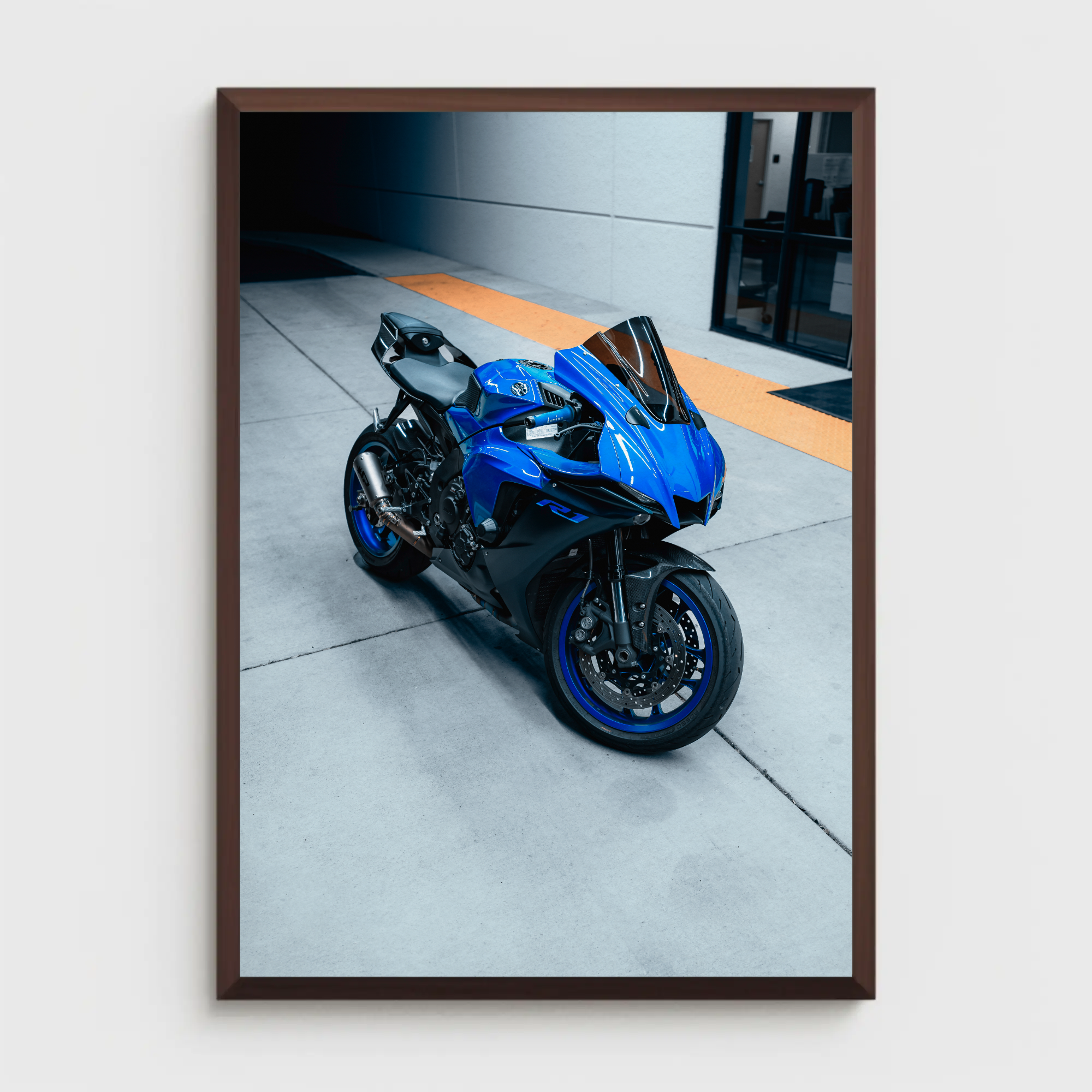 Yamaha R1 Motorcycle Poster #014 - Throttle Designs