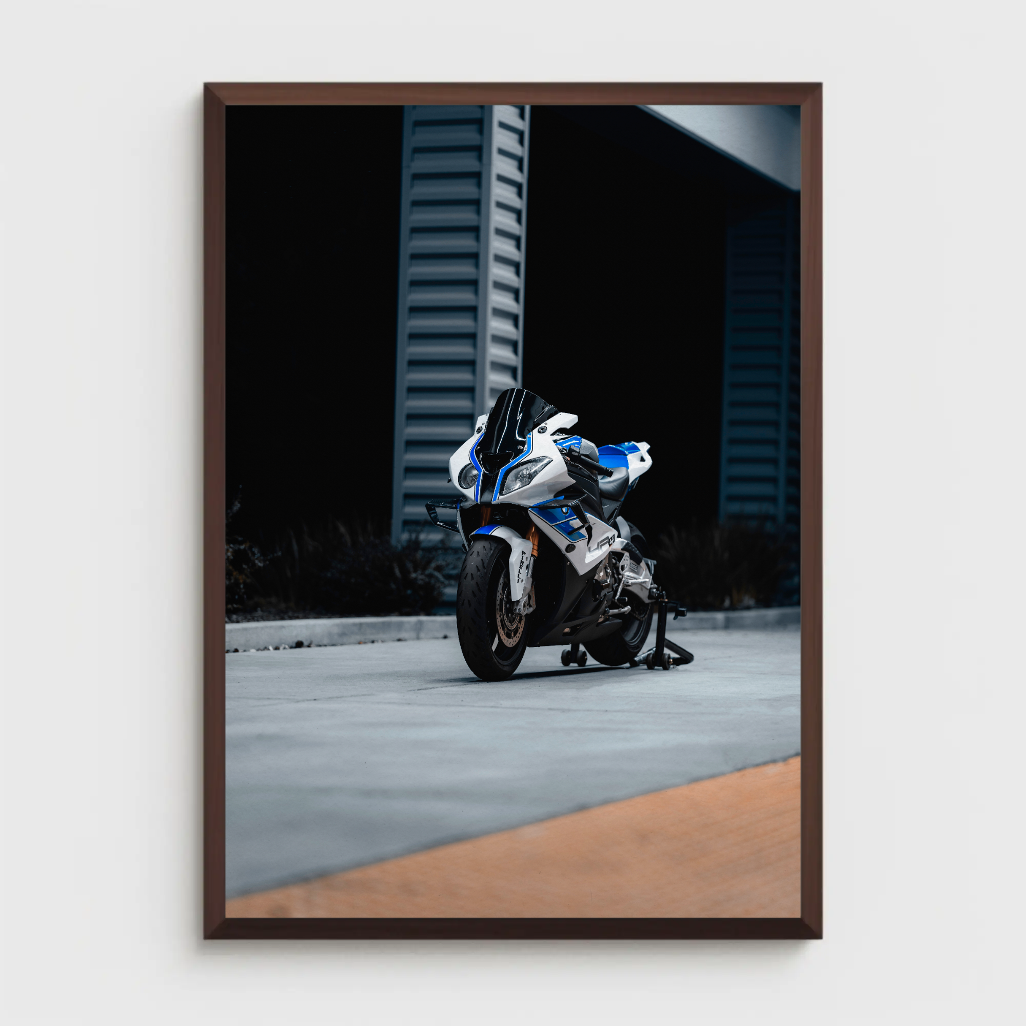 BMW S1000RR HP4 Motorcycle Poster #014 - Throttle Designs