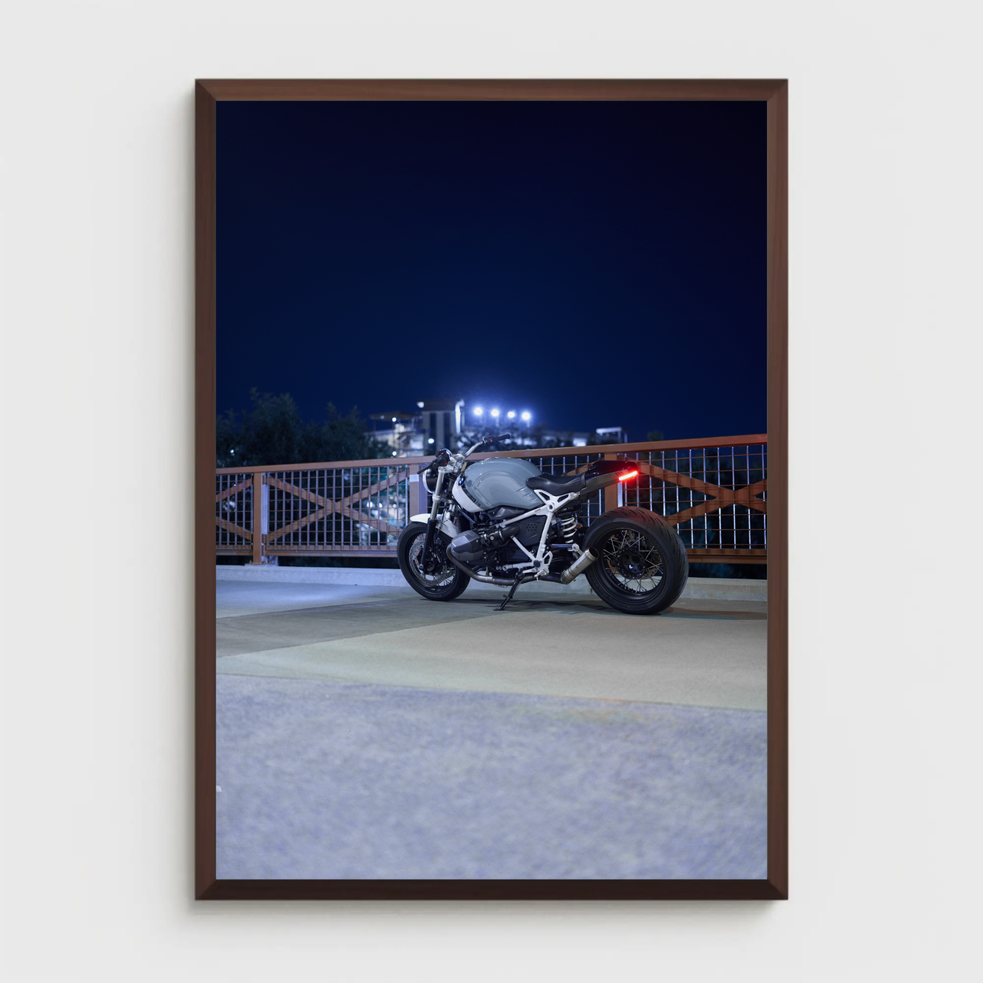 BMW R Nine T Motorcycle Poster #010 - Throttle Designs