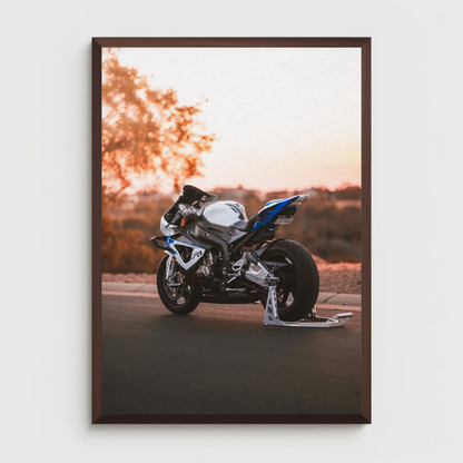 BMW S1000RR HP4 Motorcycle Poster #004 - Throttle Designs