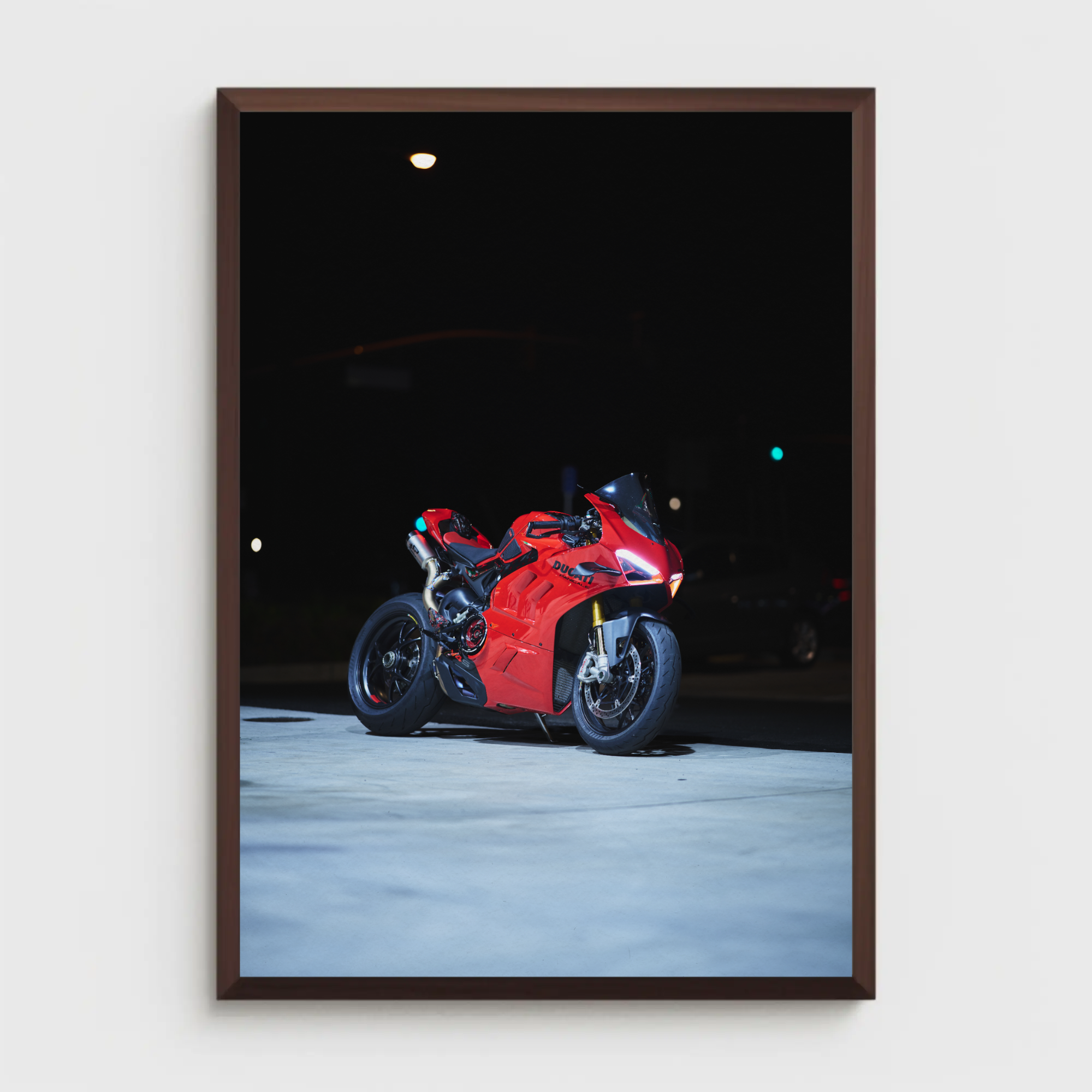 Ducati Panigale V4S Motorcycle Poster #002 - Throttle Designs