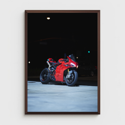 Ducati Panigale V4S Motorcycle Poster #002 - Throttle Designs