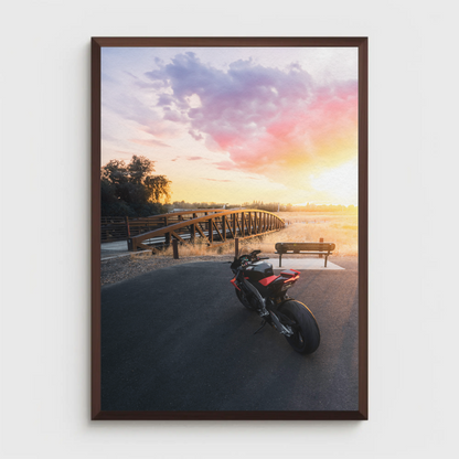 Aprilia RSV4 1100 Factory Motorcycle Poster #025 - Throttle Designs