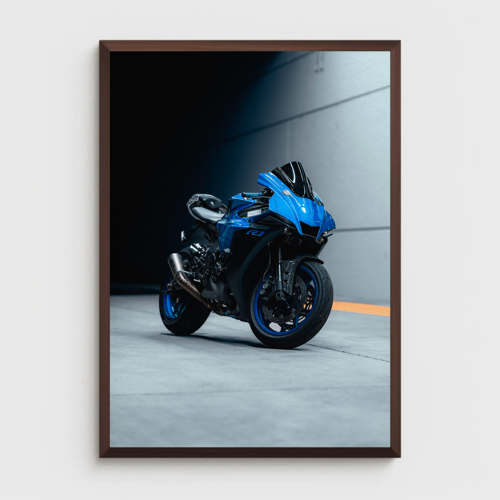 Yamaha R1 Motorcycle Poster #015 - Throttle Designs