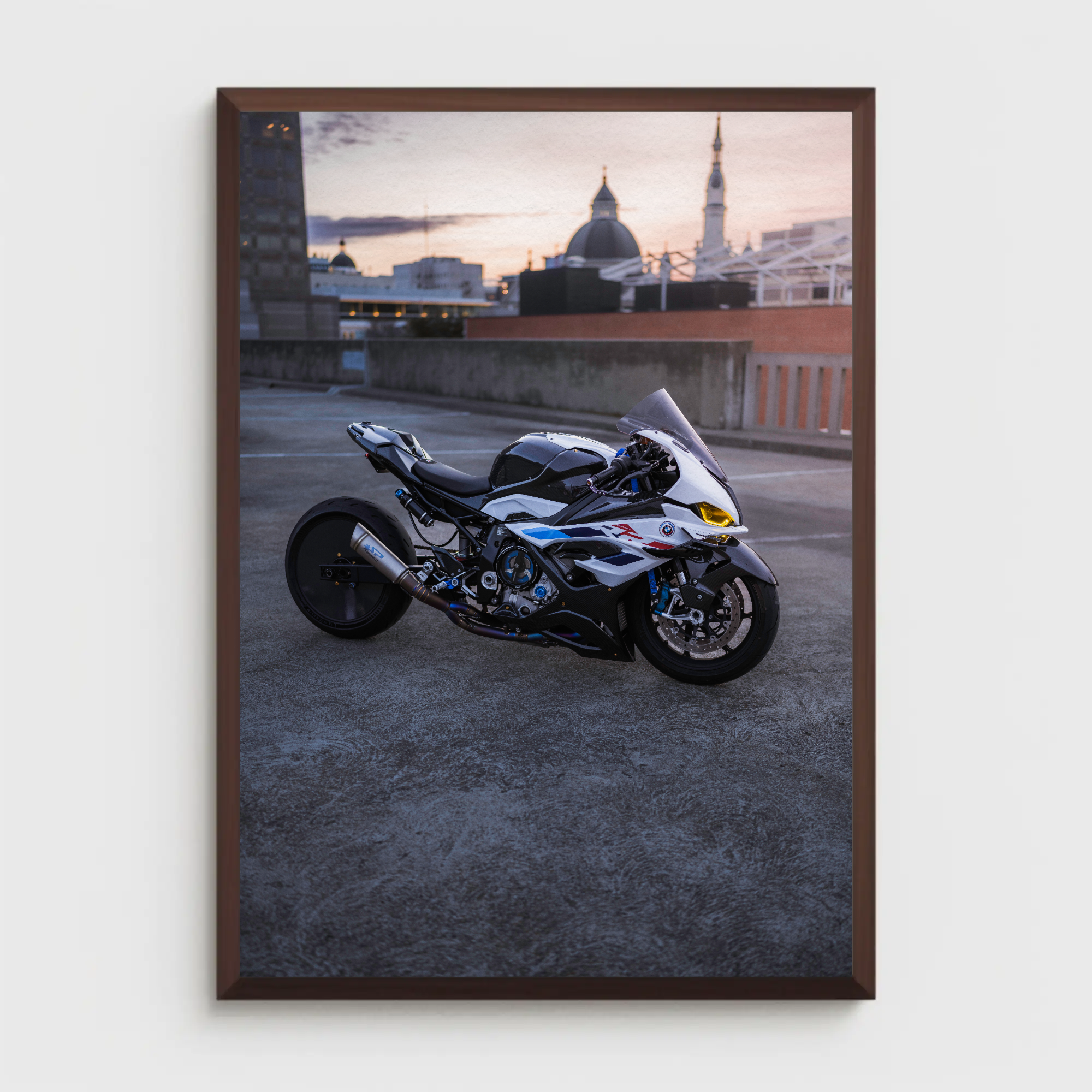 BMW S1000RR Drag Spec Motorcycle Poster #018 - Throttle Designs