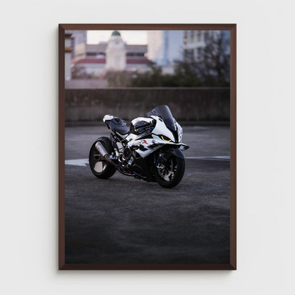 BMW S1000RR Drag Spec Motorcycle Poster #003 - Throttle Designs