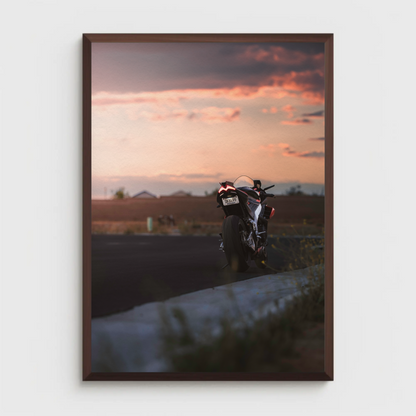 Aprilia RSV4 1100 Factory Motorcycle Poster #029 - Throttle Designs