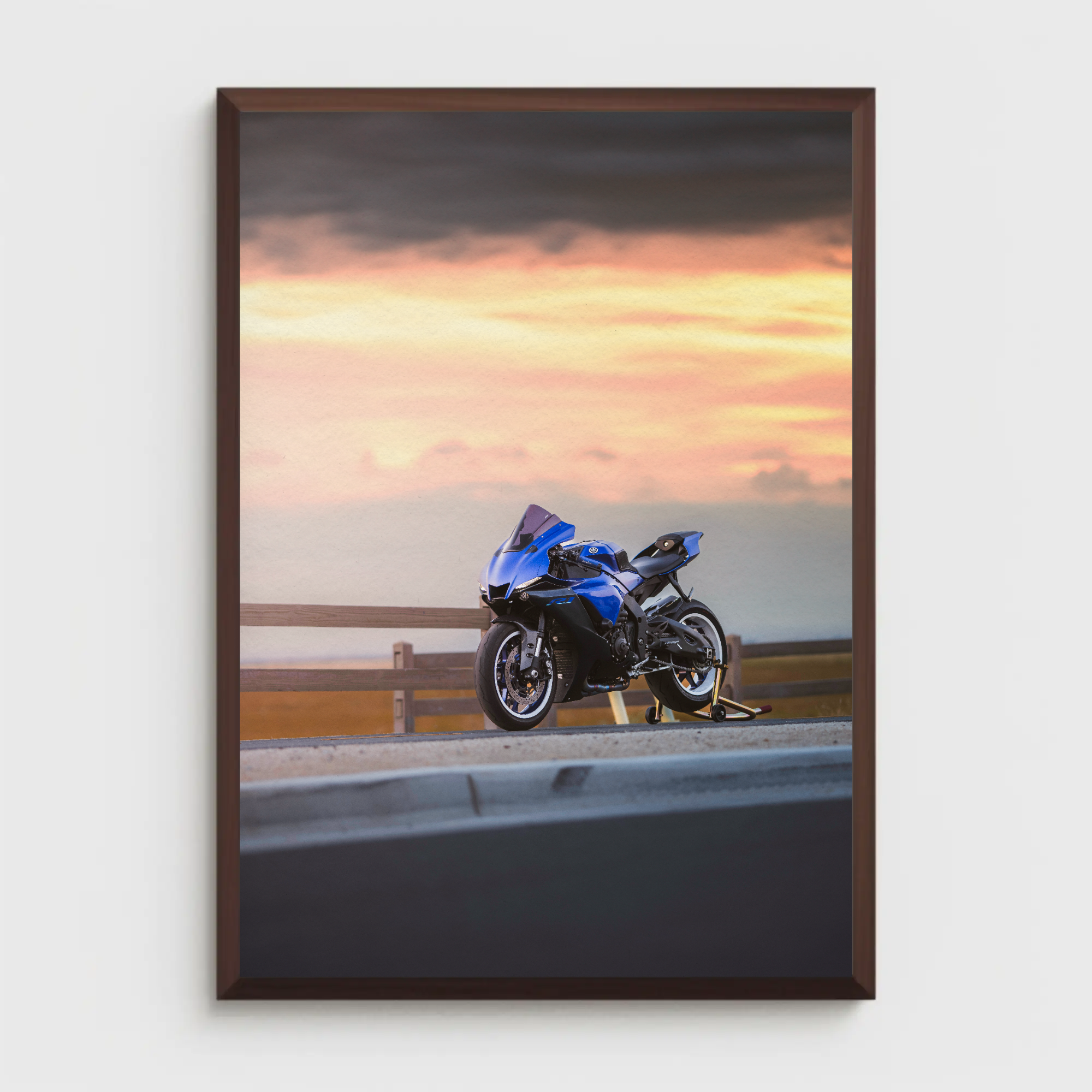 Yamaha R1 Motorcycle Poster #018 - Throttle Designs