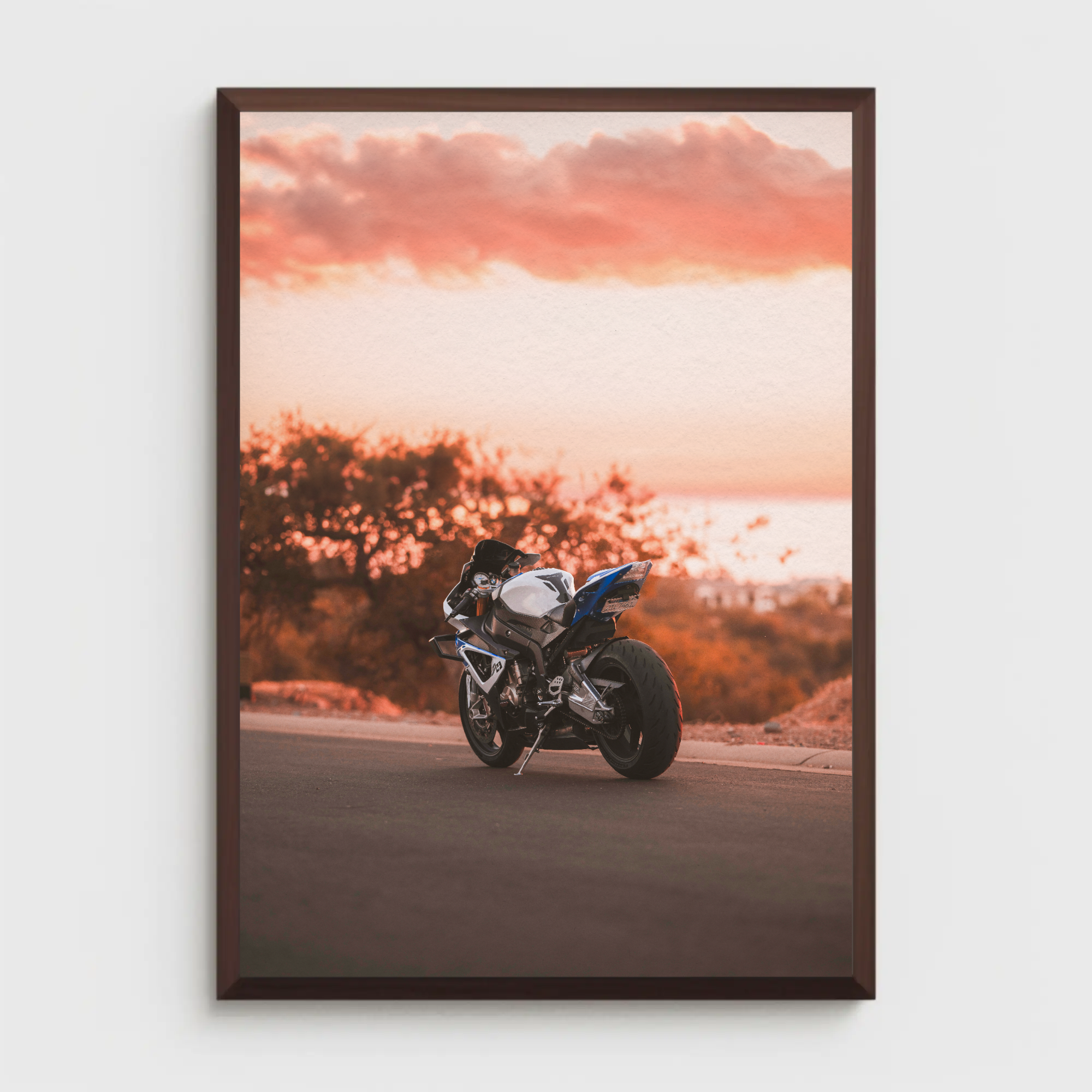 BMW S1000RR HP4 Motorcycle Poster #010 - Throttle Designs