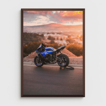 Yamaha R1 Motorcycle Poster #003 - Throttle Designs