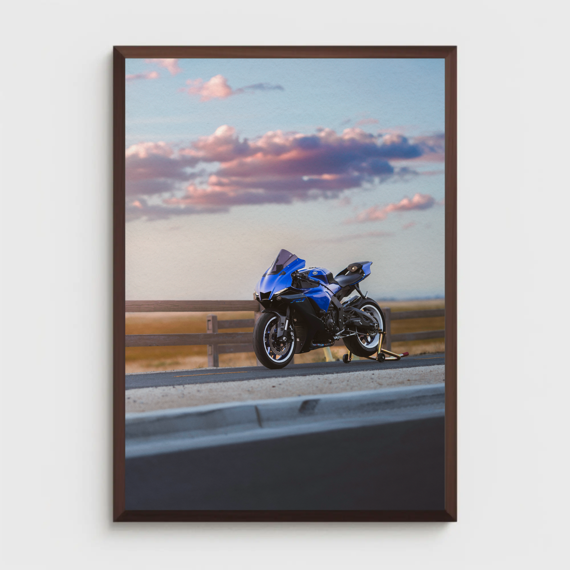 Yamaha R1 Motorcycle Poster #019 - Throttle Designs